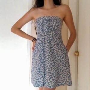 Strapless Floral Sundress